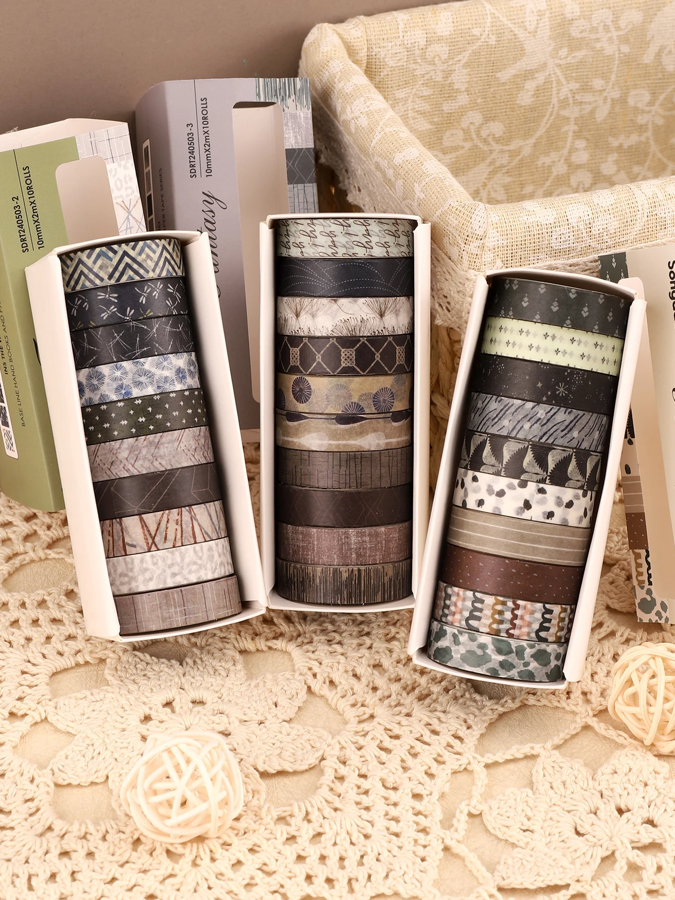 

10 рулонов/коробка, геометрическая лента васи, принадлежности для скрапбукинга, клейкие декоративные принадлежности, лента васи, подарки для школы