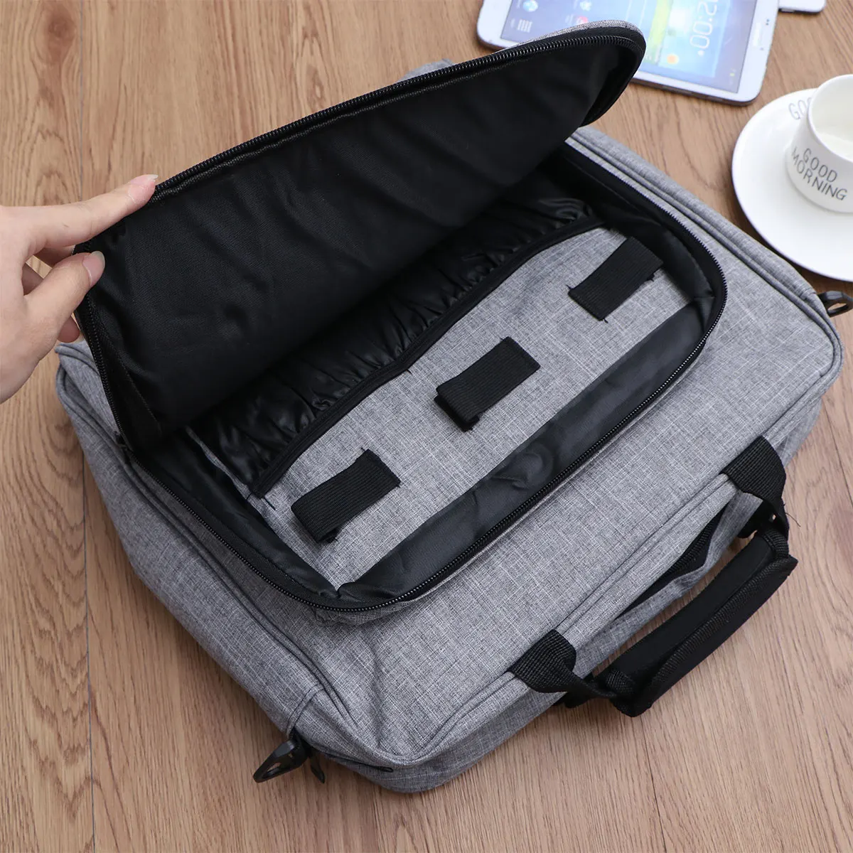 

Premium Carry Bag Waterproof Durable Storage For Large Capacity Console Case Shockproof Protection Gray