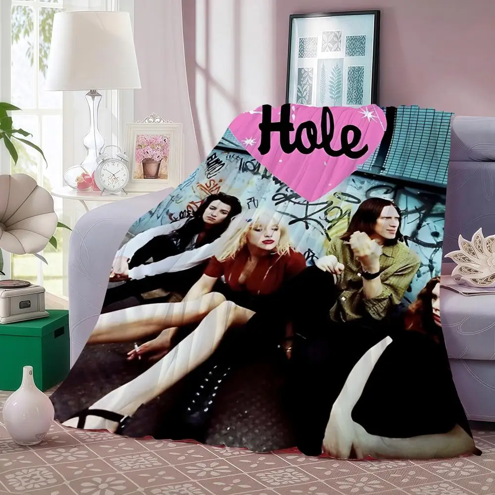 

Плед A-Alternative Rock Band Hole, фланелевый, пушистый, мягкий, теплый, приятный для кожи, для дивана, кровати, офиса, для сна зимой