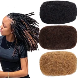 Capelli umani afro crespi sfusi per riparazioni di estensioni Dreadlock, intrecciatura a torsione, capelli intrecciati umani al 100% possono essere decolorati e tinti