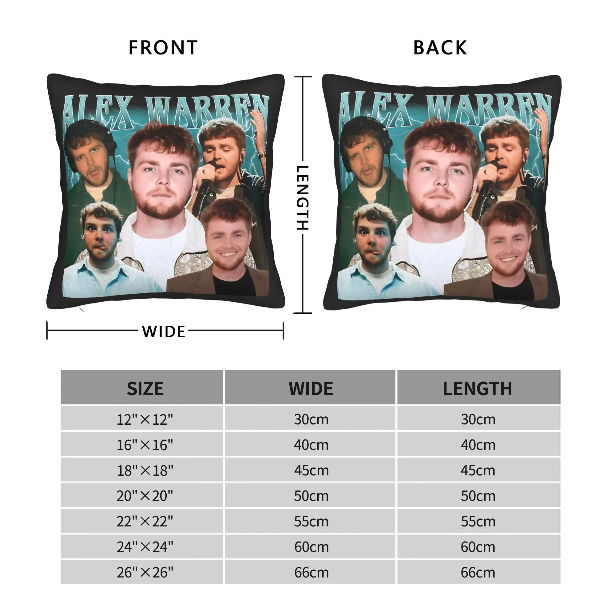 Singer A-Alex W-Warren Pillow Cover  Custom Cushion Cover Morden Pillow Case For Office Car Home Decor