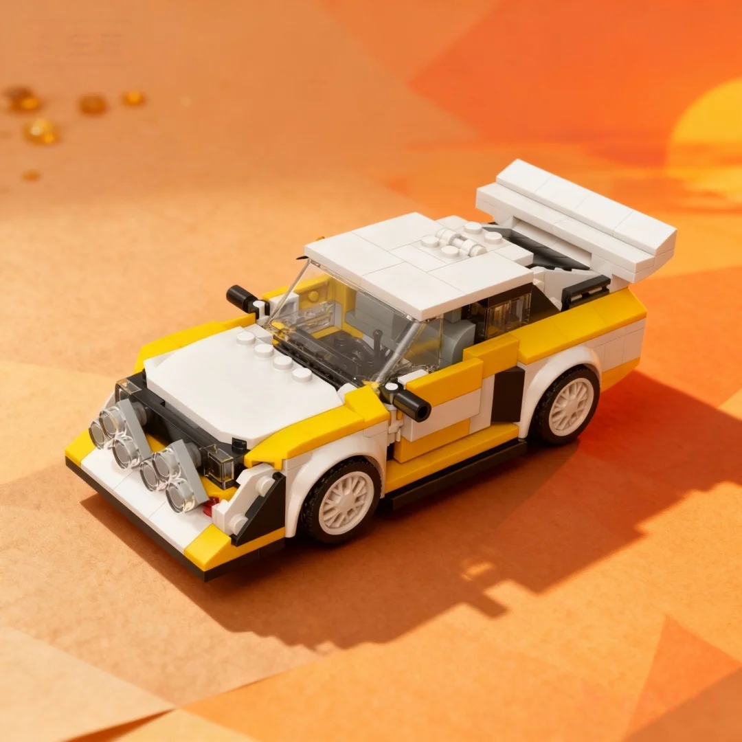 Image of Knew Built Sportrennwagen-Bausteine: DIY STEM Rennfahrzeug-Set, Langlebige Bausteine, Perfektes Kreatives Geschenk für Erwachsene