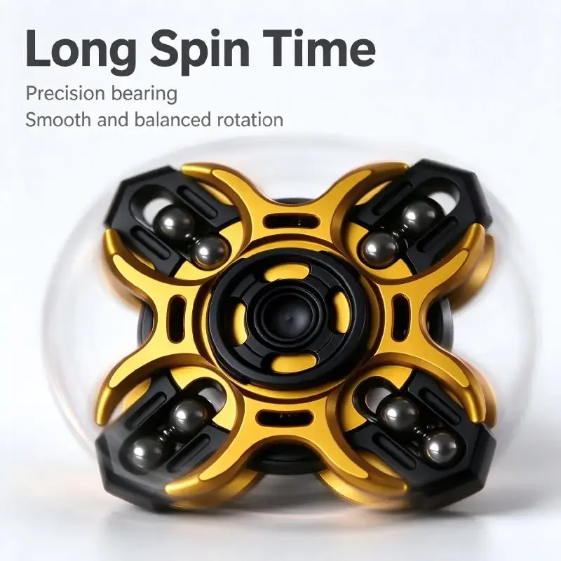 Metal Fidget Spinner Alloy Hand Spinner Toy with Ball Bearing Stress Relief EDC Fidget Toy for Stress Relief Sensory Items