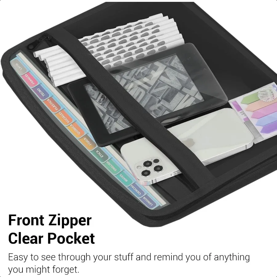 13 جيب توسيع مجلد الملفات انغلق منظم ملفات الأكورديون مع الجبهة واضحة Pounch مجلدات الملفات القابلة للتوسيع ل Documen