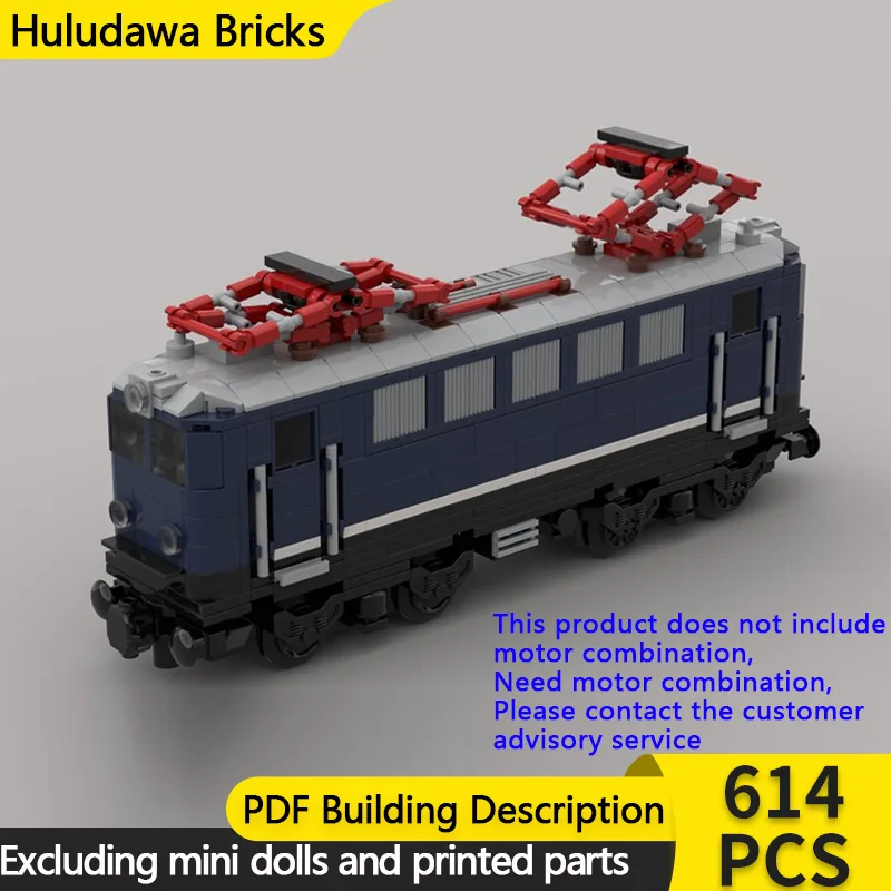 

Модель городского автомобиля MOC, серия строительных кирпичей E41, электрический локомотив, модульная технология, подарки, праздник, сборка, детские игрушки, костюм