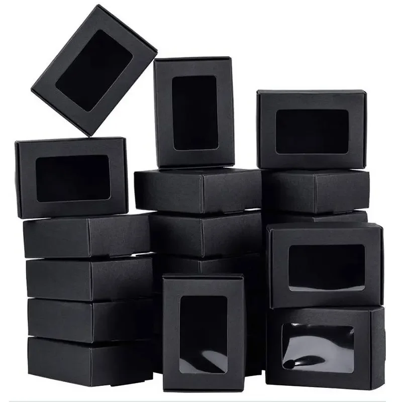 10/20/30/50 قطعة كرافت ورقة كاندي صندوق الشوكولاته الصابون هدية صناديق التعبئة والتغليف لحفل زفاف عيد الميلاد استحمام الطفل #2