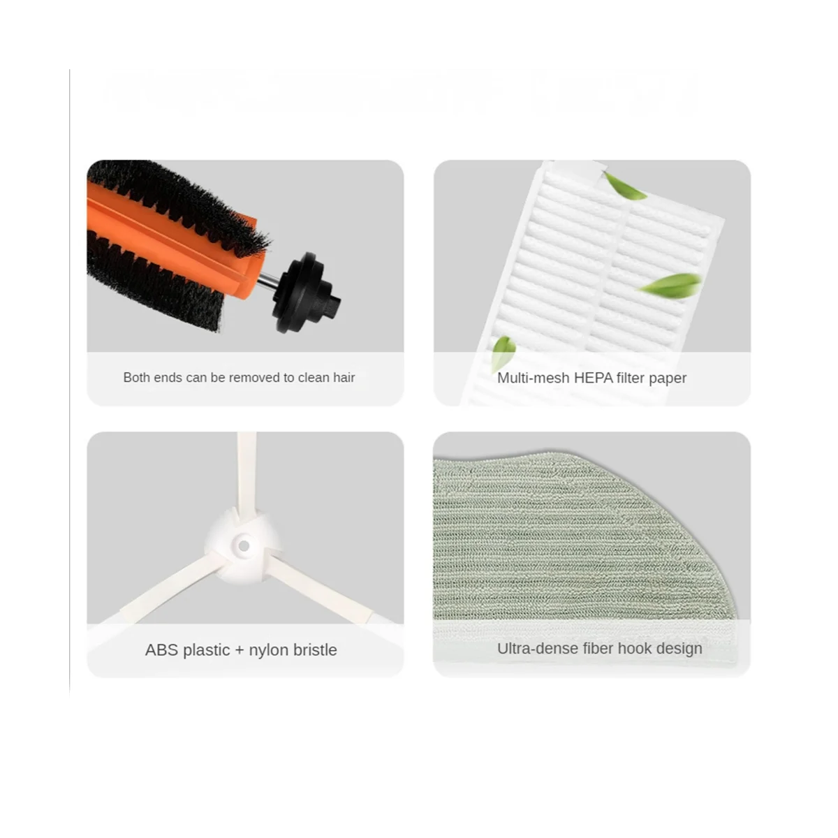 แผ่นซับตัวกรอง HEPA สำหรับ G1แผ่นกรองฝุ่น HEPA แปรงสำหรับ SKV4136GL MJSTG1อะไหล่ทดแทน