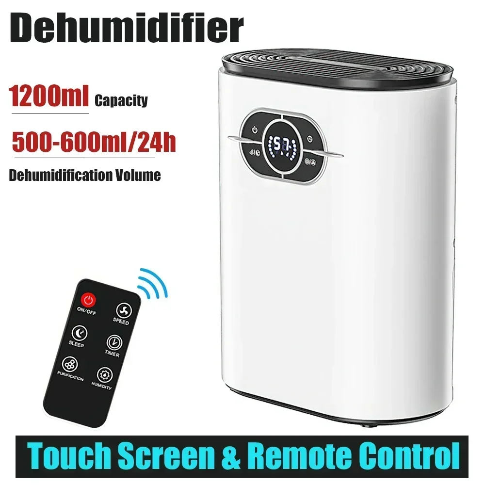 2023 New Portable Premium Dehumidifier and Air Purifier 2 in 1 For Home For Room For Kitchen, Mute Moisture Absorbers Air Dryer