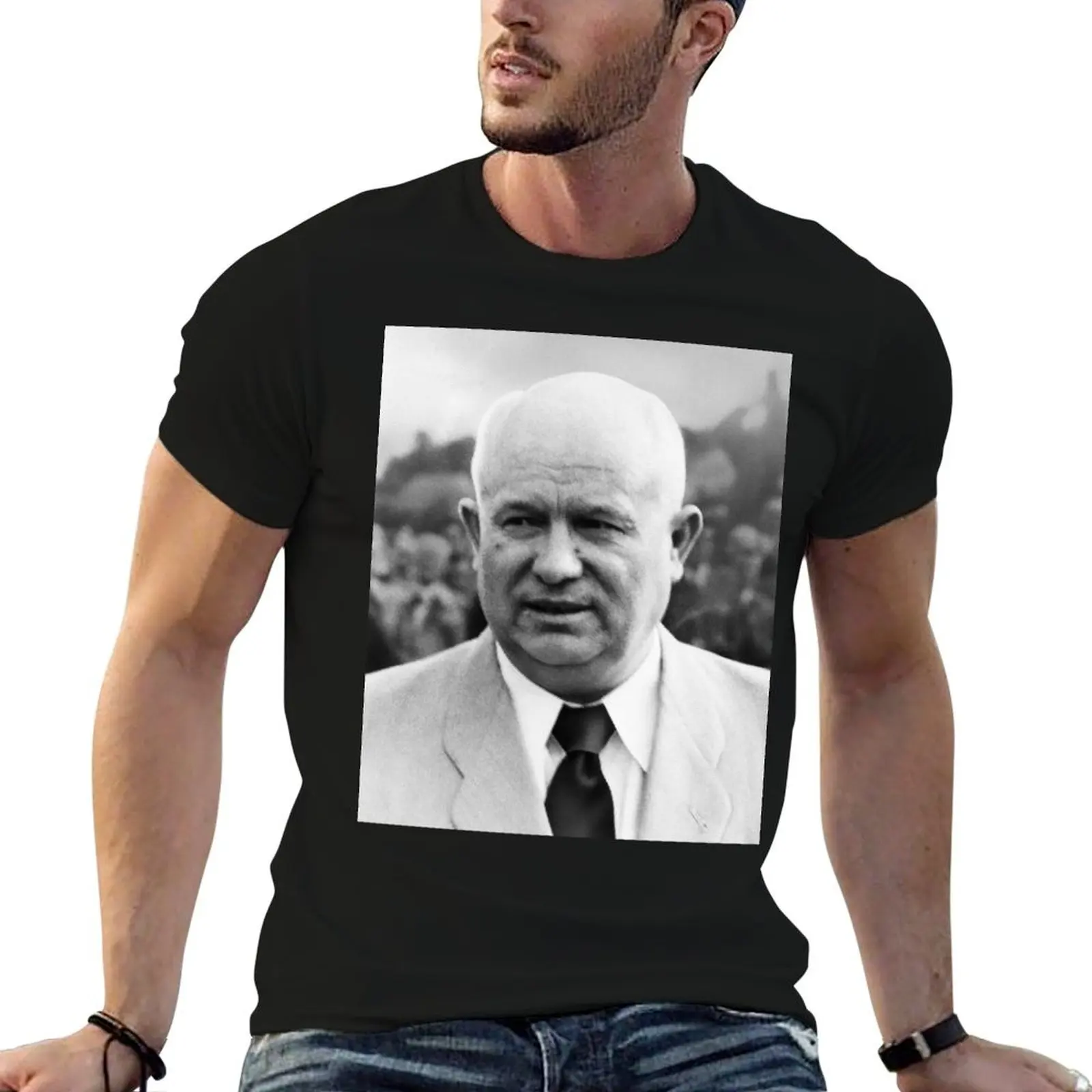 

Nikita Khrushchev T-Shirt t shirts for man cotton soft t shirt men 100% cotton luxury brand t shirts for man slim fit T-shirt