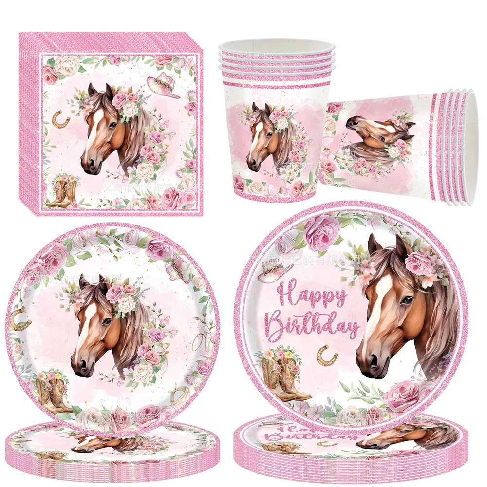 8 Assiettes Festonnées Shabby et Or pour l'anniversaire de votre enfant