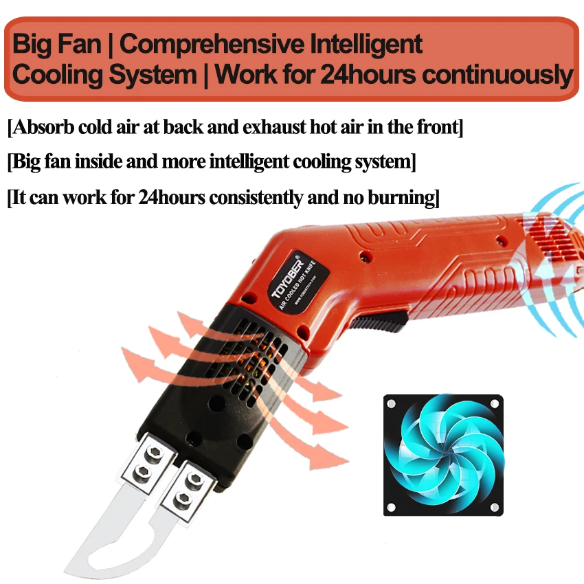 DIY Cutting Tools Electric Hot Knife Fabric Cutter Rope Cutting Tool Heat Cutter Foam Cutting Heating Knife for Cutting Web Belt