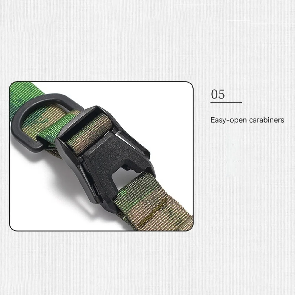 Pasek na ramię Molle do użytku na zewnątrz z kółkiem do zawieszania, wielofunkcyjny pasek do noszenia na skos, regulowany pasek do noszenia na skos