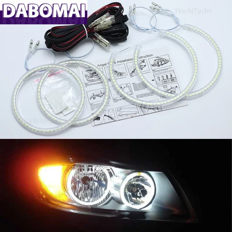 

Дневные ходовые огни DRL для BMW 3 серии E90 2005 2006 2007 2008 Супер яркий белый цвет 3528 SMD Led Angel Eyes Kit