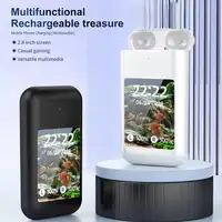 Auriculares táctiles con pantalla grande, auriculares intrauditivos con múltiples funciones, auriculares estéreo HiFi inalámbricos 2 en 1 para música y juegos