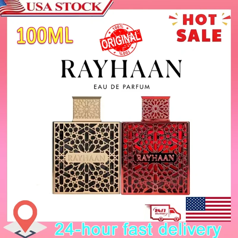 RAYHAAN Crimson Elixir Eau De Parfum Spray للجنسين 3.4 أونصة EDP عطر طويل الأمد للجنسين كولونيا للرجال والنساء #1