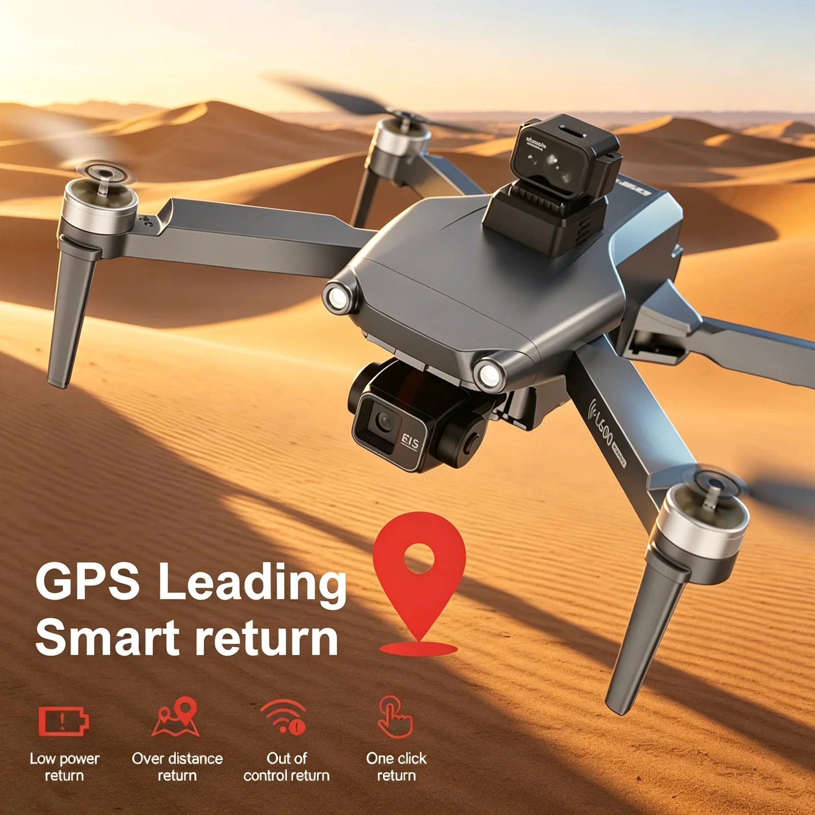L600-2 PRO MAX GPS Drone 8K Pr - Drone Gimbal 2 Axis ulasan dan harga