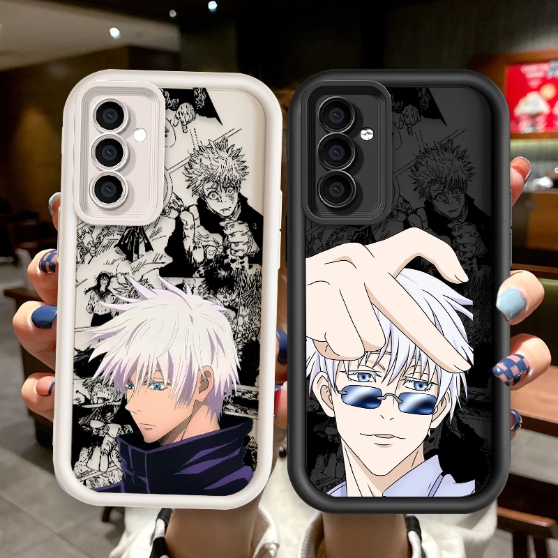 Jujutsu Kaisen Gojo Satoru For OPPO A98 94 92 78 76 74 72 58 57 54 53 2020 Find X5 3 Pro 5G 4G Soft Eye Ladder Phone Case