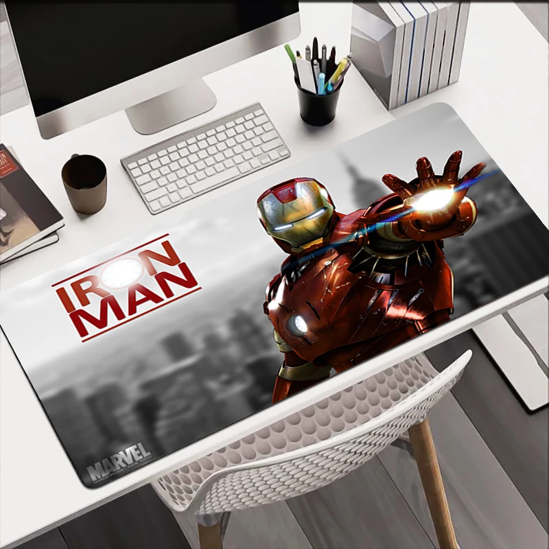 Large Gaming Mousepad Gifts Iron Man Soft Mousepads Desk Pads For PC Keyboard Mats Table Rug Colorful Computer Mousepad For LOL