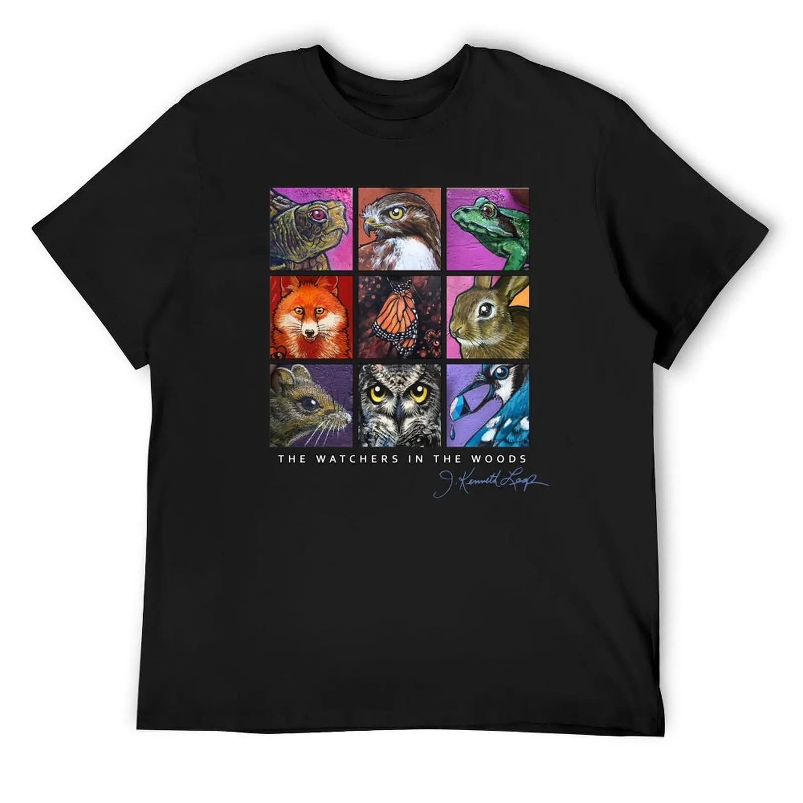 

Nine Watchers T-Shirt funny costumes summer clothes cotton man t-shirts oversized graphic tee mens t shirts casual stylish