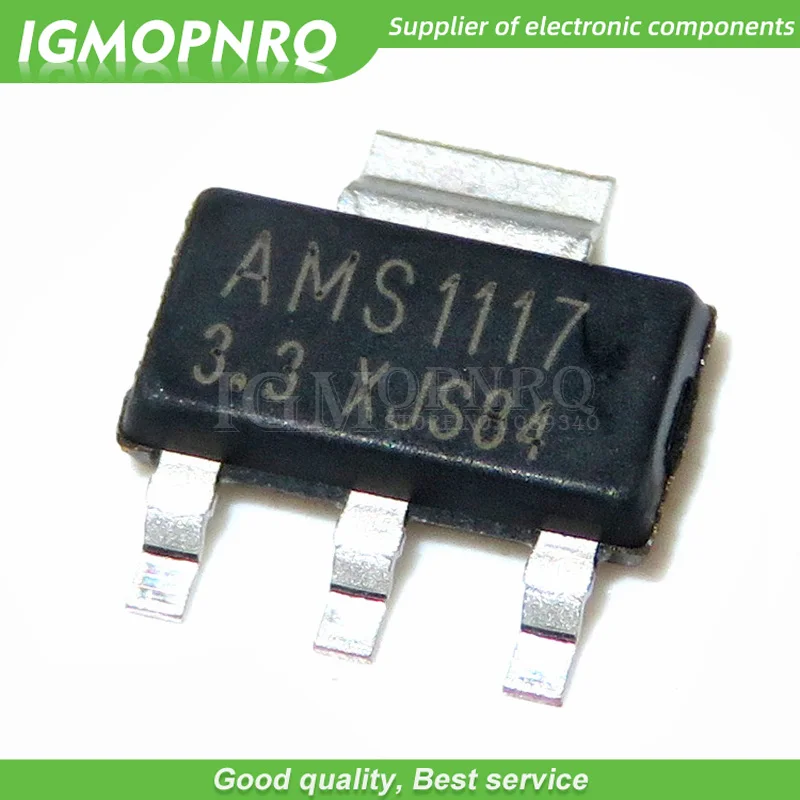 100 sztuk AMS1117-3.3 AMS1117 3.3V 1A SOT-223 regulator napięcia nowy oryginał