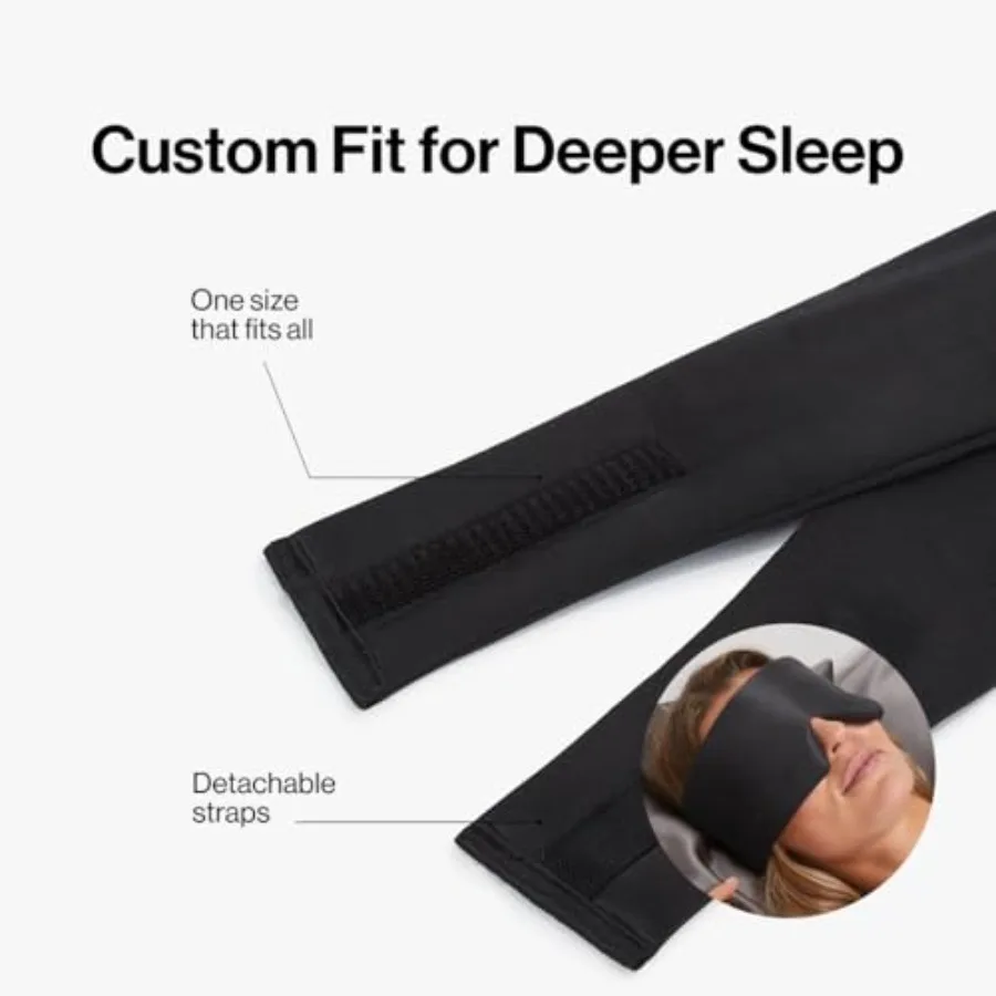 Deep Sleep Mask for Women and Men - 23 Momme Mulberry Silk Eye Mask for Sleeping and Travel, 100% Blackout, Adjustable Strap, C view 4