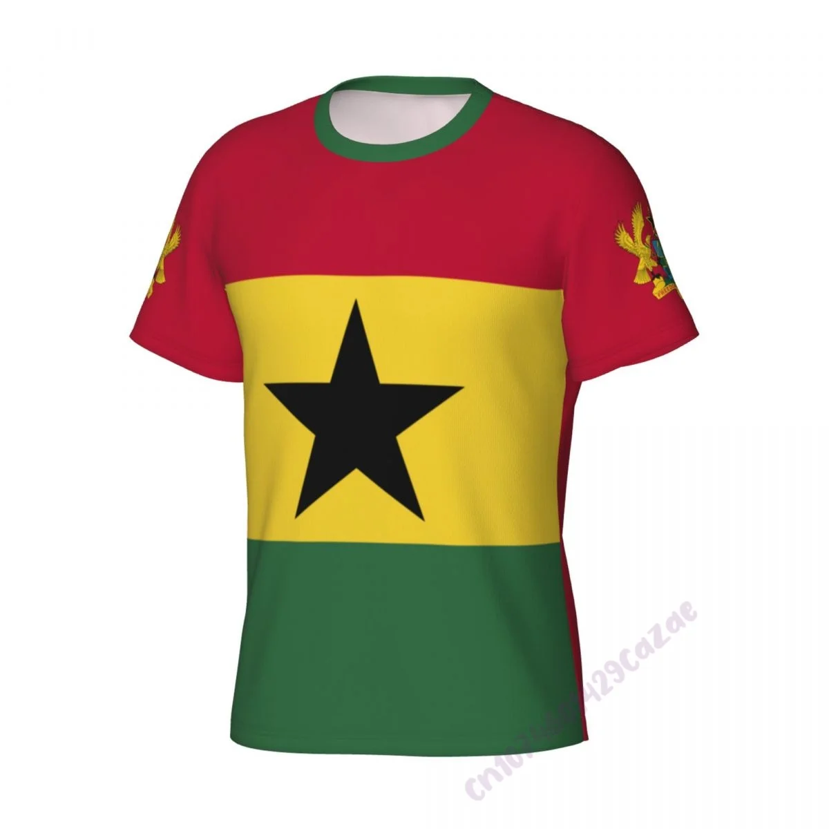 Ghana Flag 3D T-shirt Men Running Sport Skinny Short Tee Shirt Male Gym Fitness Bodybuilding Workout Tops Clothing