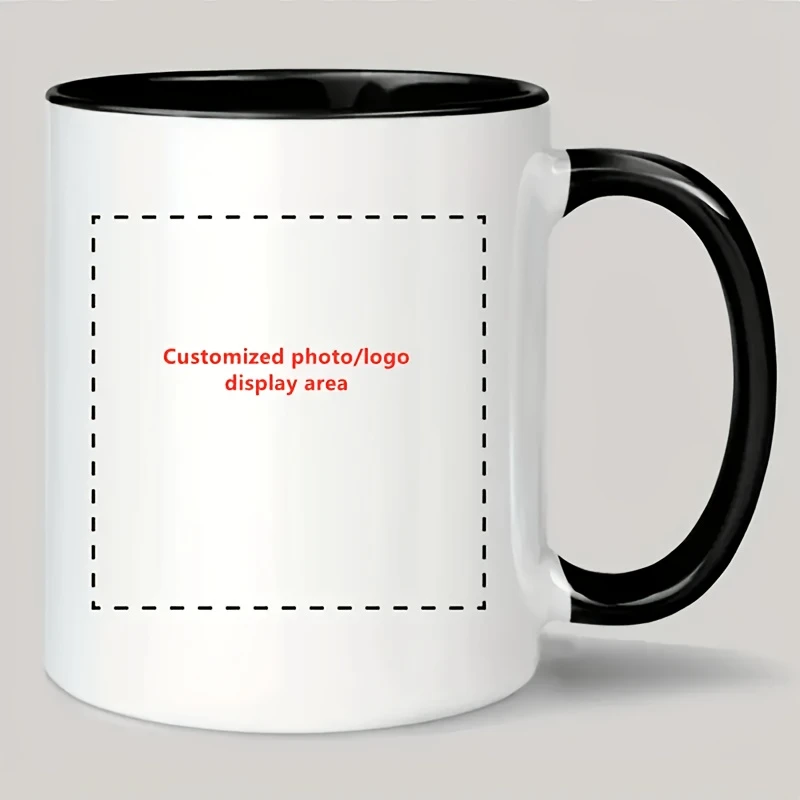 Personalized Coffee Mug – Customizable with Photos, Text, and Logos; Suitable for Gifts for Men and Women, Office Use, Holiday K