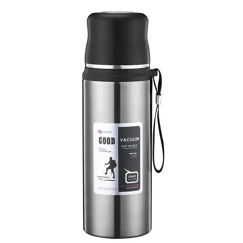 

Large Capacity Stainless Steel Water Bottle With Lid Cup Coffee Vacuum Flask Outdoor Travel Thermal Cup Leakproof Thermos Bottle