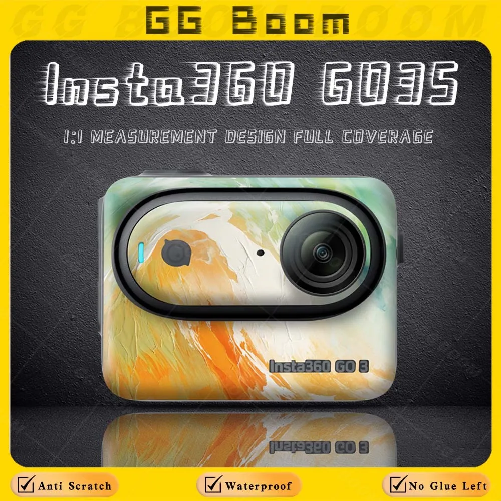 For Insta360 Shadow Stone GO3S GO 3 GO 3S Sports Cameras Sticker Body Frame Protective Film Waterproof Camera Accessories Decals