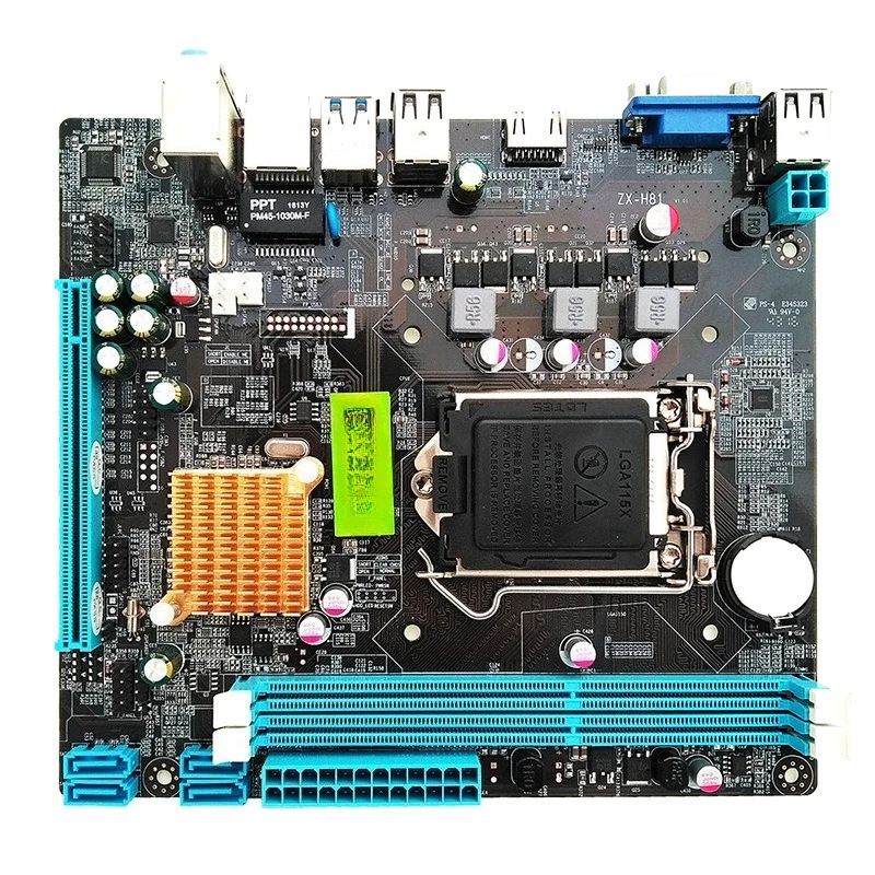 

LGA1150 H81 Motherboard, MATX Form Factor, Compatible with 4th Generation Intel Processors, HDMI USB3.0 SATA3.0