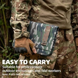 KOSIBATE A6 Tactical Notebook with Zippered Padfolio Ring Binder Loose-Leaf Paper Weatherproof Notepad