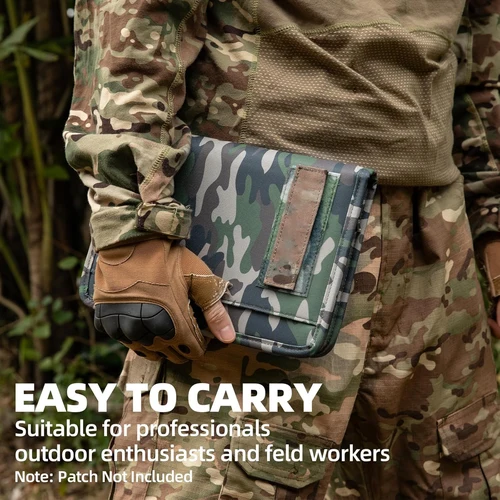 Imagen 2 del producto Cuaderno táctico KOSIBATE A6 con carpeta de anillas con cremallera, Bloc de notas resistente a la intemperie de papel de hojas sueltas