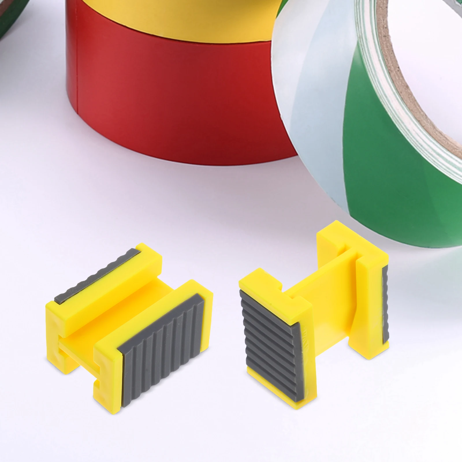 

2 Pcs Edge Tape Fixer Holder Straightener Dispenser Yellow Lightweight Precision Tool for Home Drywall Projects