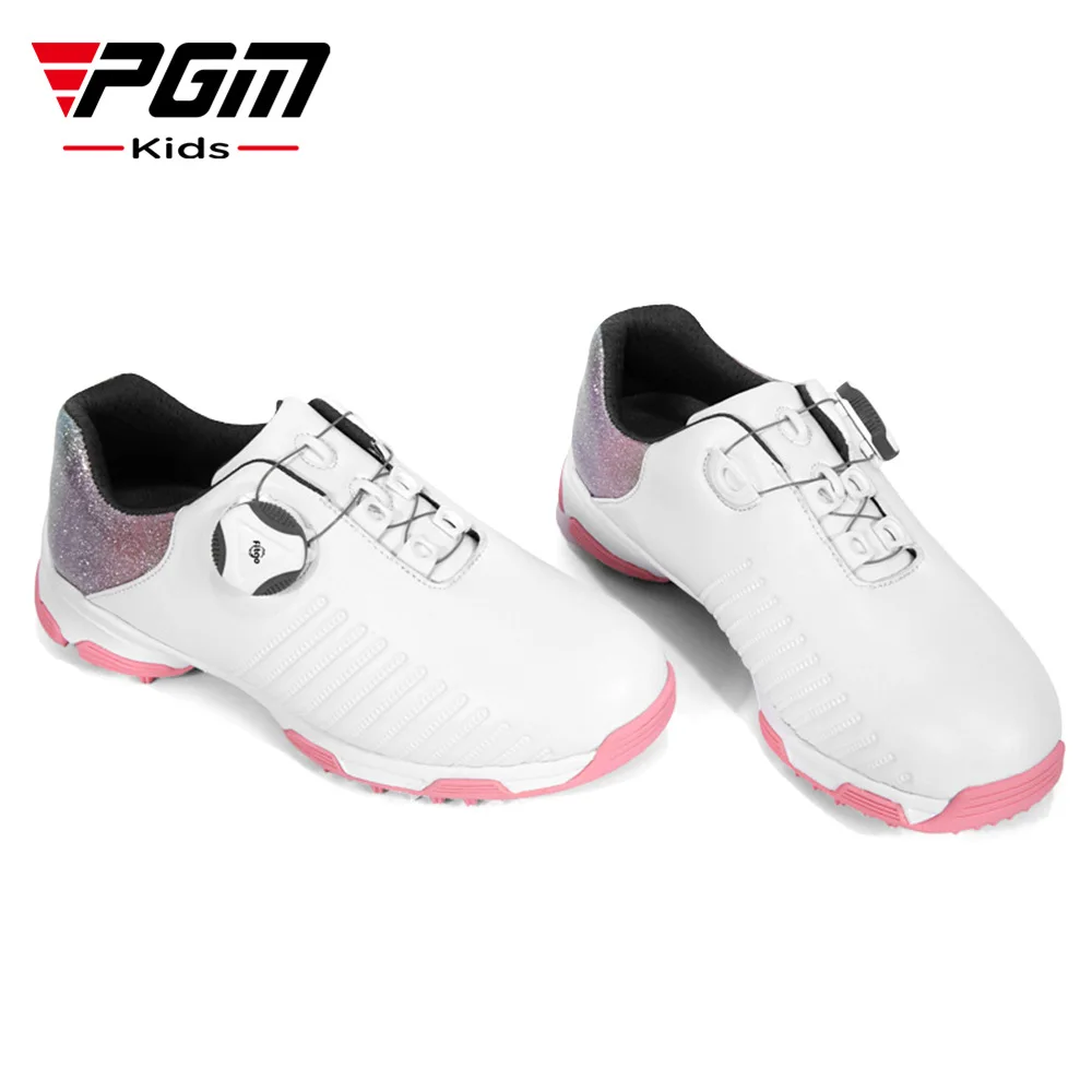 PGM Girls Sneakers Kids Golf Shoes Waterproof Turnbuckle Sneakers Sneakers Kids Shoes