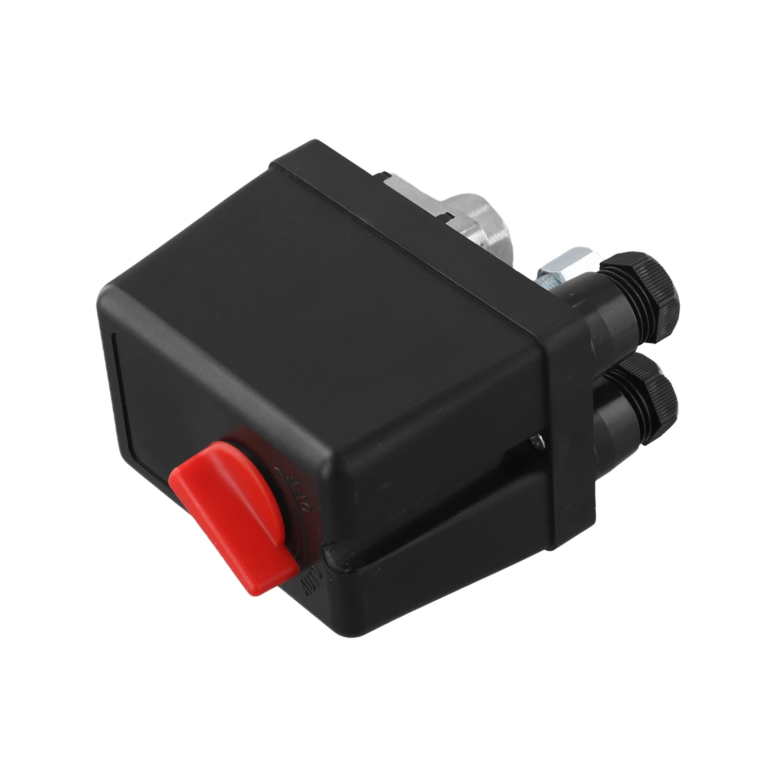 Air Compressor Pressure Controller 220V Horizontal Design with Robust Materials and Multi Port Functionality for Use
