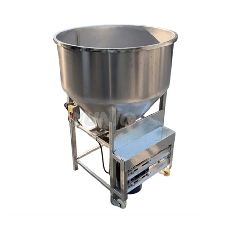 الحيوانات الزراعية 50 كجم 100 كجم 150 كجم عمودي الفولاذ المقاوم للصدأ تغذية خلاط طلاء البذور