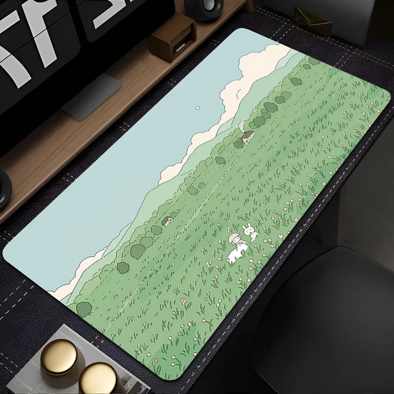 

Mouse Pad Design Non-Slip Desk Mat Gaming Fresh and simple Accessories Stitched Edges For Home And Game For Gamer Mousepad