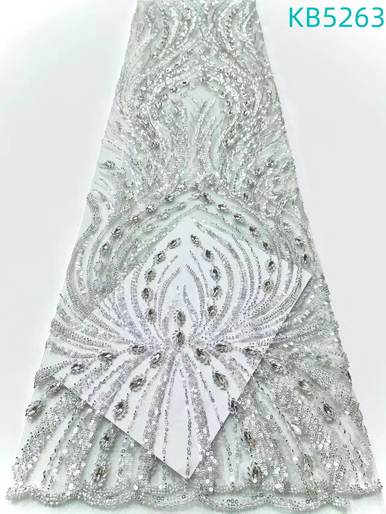 Black Beaded French Mesh Lace Fabric African Lace Fabric 5 Yards High Quality 2025 Sequence Tulle Lace Fabrics For Sewing KB5263