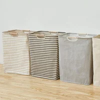 Large Capacity Laundry Storage Dirty Clothes Storage Basket with Handle Hamper Collapsible Laundry Basket Bathroom Accessories - Image 2