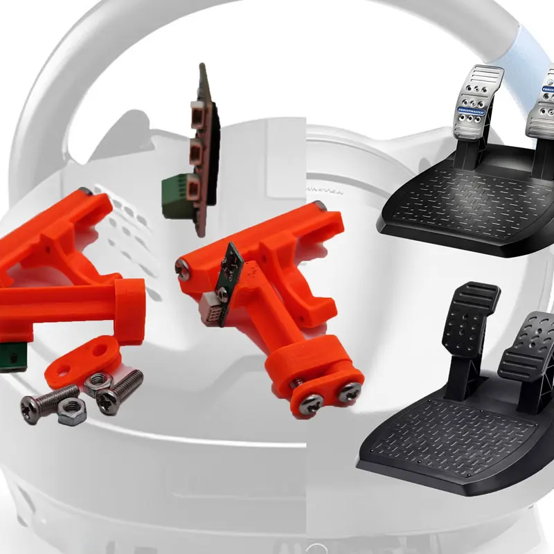 

Модификация педали для имитации гоночной игры, датчик Холла для Thrustmaster T150 T300RS, аксессуары для модификации двойной педали