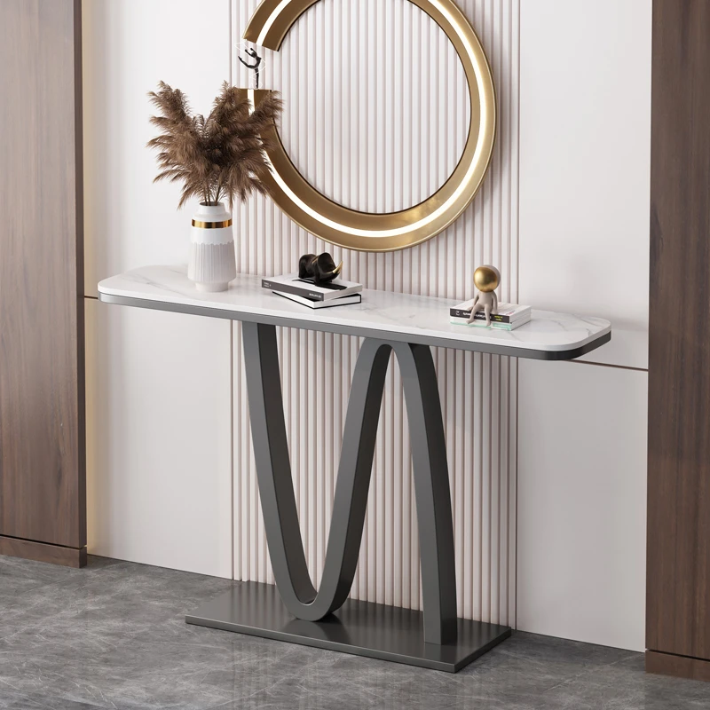 

Fashion Nordic Modern Living Room Table Organiser Porch Ark Stand Home Etrance Table Organizers Display Tavolino Furniture