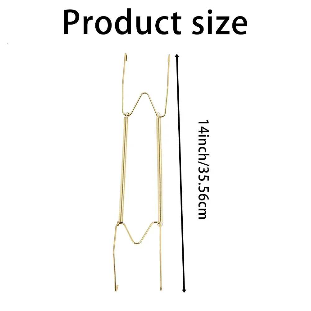 5 Sizes Wall Display Invisible Dish Hangers Adjustable Plate Spring Holder Hanging Plates Home Decor