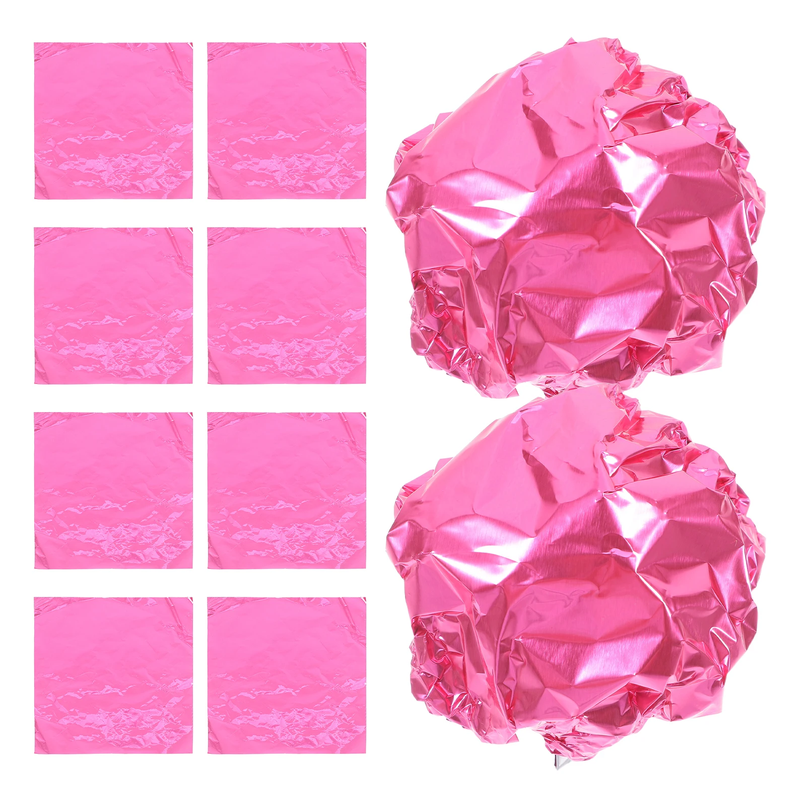 

100 Pcs Chocolate Wrappers Small Green Aluminum Foil Bags Elegant Packaging Candy Tea Parties