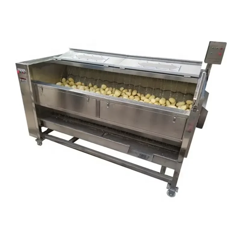 for Lijie Industrial Fruit and Vegetable Washing Machine High Output Brush Roller Washer