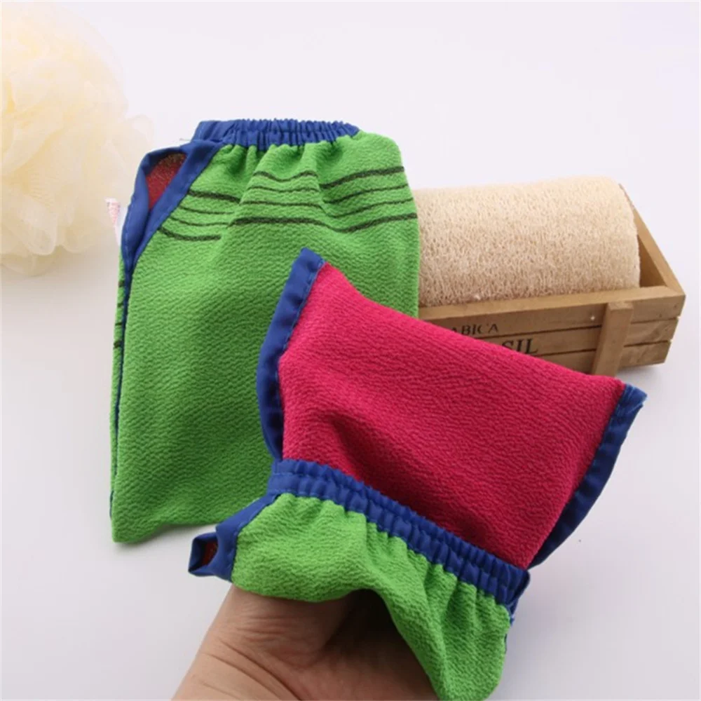 Shower Towel Elastic Moisturizing Fibre Blue Body Massage Bathing Tools Shower Body Brush Soft Durable Sponge Single Exfoliating