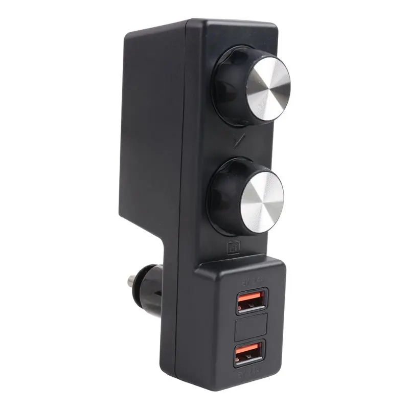 A85E-Car Cigarett Lighter Splitter Plug Adapter Fast Charging For Golf 7 Mk7 Interior Modification Accessories LHD