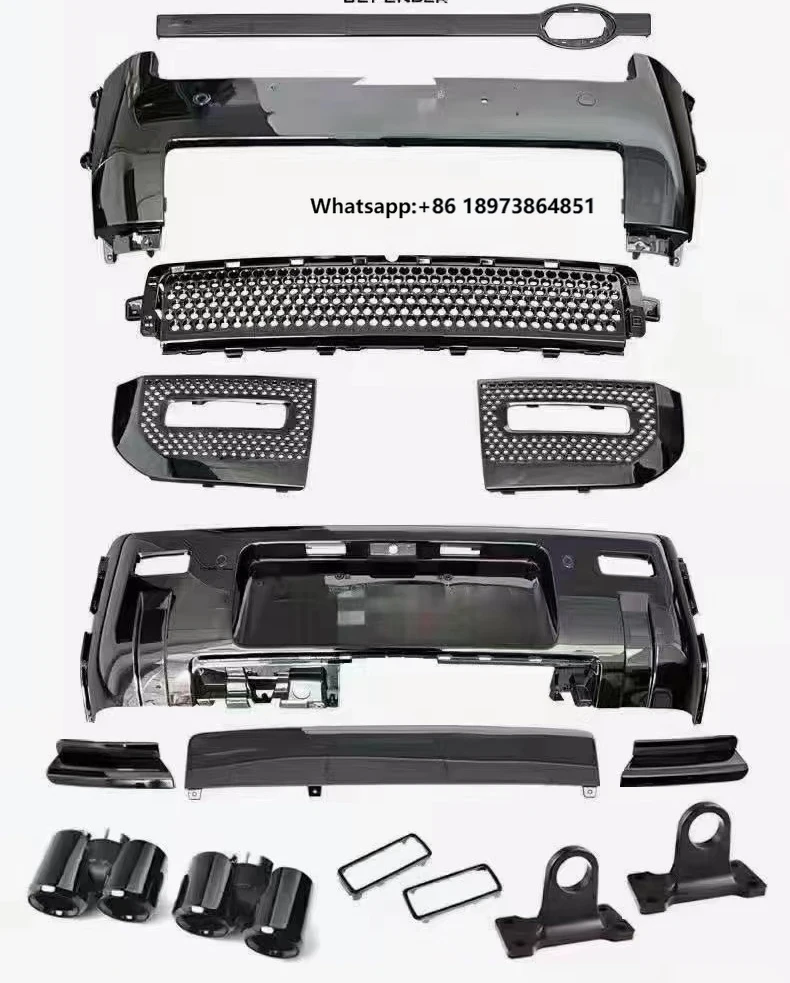 

SUV Body Kit Accessories Black 007 Exterior Bumper for Land Rover Defender 90 110