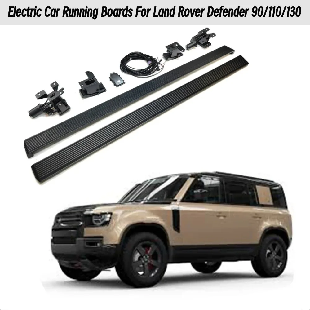 

Auto Retractable Aluminium Running Board Side Step for Land Rover Defender 90/110/130 2020-2025 Power Running Boards