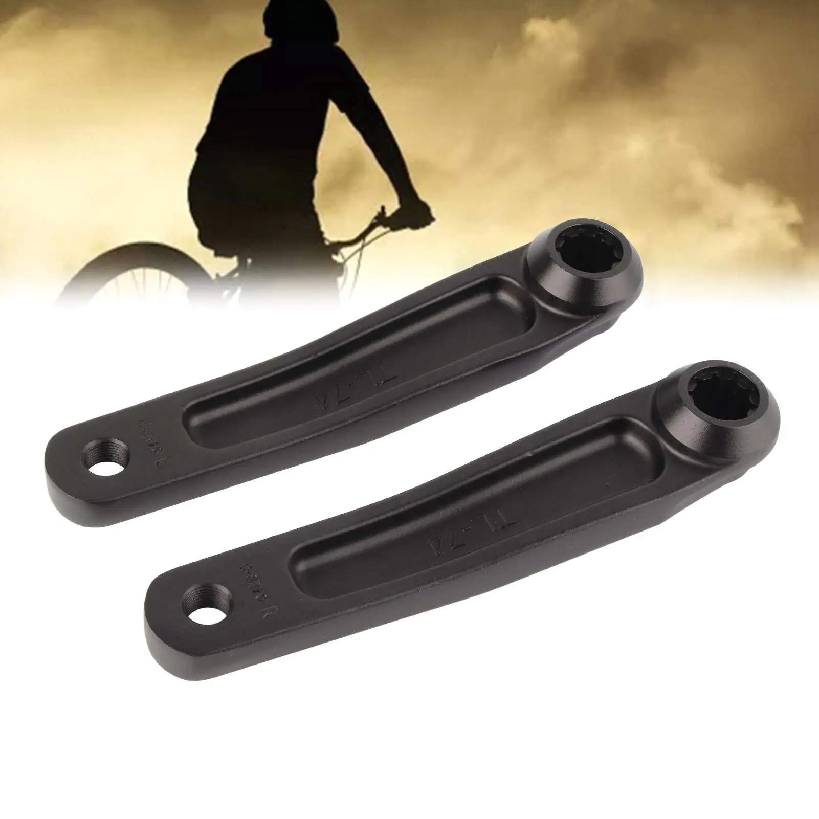 2pcs 170mm Bicycle Crank Arm Set for ISIS Electric Bike for mid Motor Essential Parts for Cranks