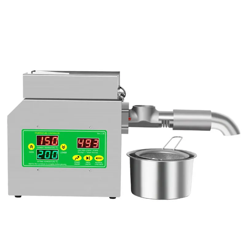 English Version R3S Oil Presser 220V/110V Stainless Steel Intelligent Temperature Control Oil Press Peanut Flax Seed Walnut